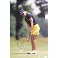 Morgan Pressel LPGA Golfer Signed 12x18 Glossy Photo JSA Authenticated