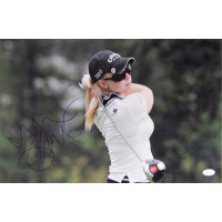 Morgan Pressel LPGA Golfer Signed 12x18 Glossy Photo JSA Authenticated
