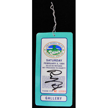 Randy Quaid Signed 1994 AT&T Pebble Beach National Pro-AM Ticket JSA Authentic