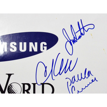 Samsung LPGA World Championship Signed 12x18 Photo JSA Auth Kerr Inkster Creamer