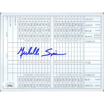 Michelle Simpson LPGA Golfer Signed The Ridge Golf Club Scorecard JSA Authentic