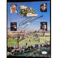 Skins Game 2001 Signed Program Tiger Woods Greg Norman +2 JSA Authenticated