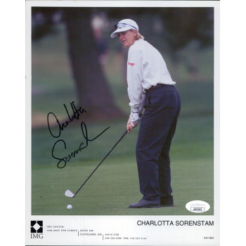 Charlotta Sorenstam LPGA Golfer Signed 8x10 Glossy Photo JSA Authenticated Charlotta Sorenstam LPGA Golfer Signed 8x10 Glossy Photo JSA Authenticated