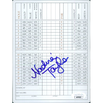 Nadina Taylor LPGA Golfer Signed The Ridge Golf Club Scorecard JSA Authenticated
