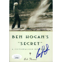 Bob Thomas Signed Ben Hogan's Secret 4.25x6 Promo Card JSA Authenticated Bob Thomas Signed Ben Hogan's Secret 4.25x6 Promo Card JSA Authenticated