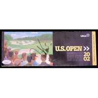 David Toms PGA Signed 2002 US Open Pairing Guide Pamphlet JSA Authenticated