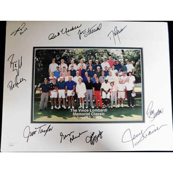 Vince Lombardi 1993 Memorial Classic Signed Matte by 11 Players JSA Authentic