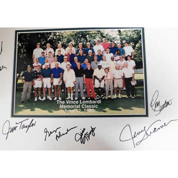 Vince Lombardi 1993 Memorial Classic Signed Matte by 11 Players JSA Authentic