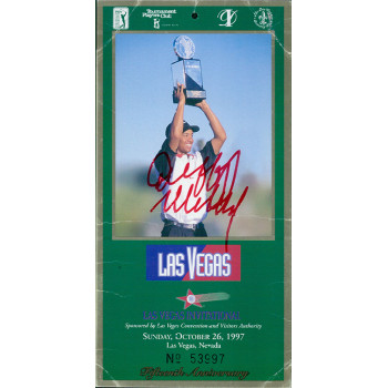 Duffy Waldorf PGA Golfer Signed Las Vegas Invitational 1997 Ticket JSA Authentic Duffy Waldorf PGA Golfer Signed Las Vegas Invitational 1997 Ticket JSA Authentic