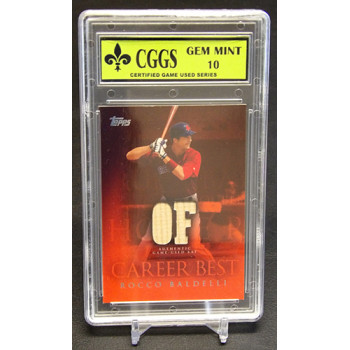 Rocco Baldelli Red Sox 2009 Topps Career Best Card #CBR-RBA CGGS 10 Gem Mint