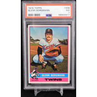 Glenn Borgmann Minnesota Twins 1976 Topps Baseball Card #498 PSA 7 Near Mint