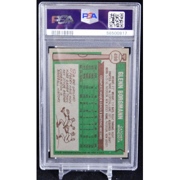 Glenn Borgmann Minnesota Twins 1976 Topps Baseball Card #498 PSA 7 Near Mint