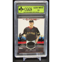 Jay Bruce 2011 Topps All-Star Stitches Game Card #AS-49 CGGS 10 Gem Mint
