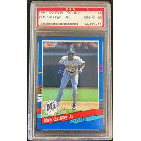 Ken Griffey Jr. Seattle Mariners 1991 Donruss Preview Card #4 PSA 10 Gem Mint