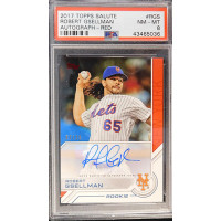 Robert Gsellman Signed Auto 2017 Topps Salute Card #RGS LE 7/10 PSA 8 NM-MT