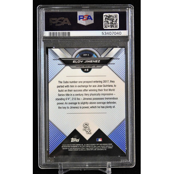 Eloy Jimenez White Sox 2018 Bowman Chrome Scouts Top 100 Card #BTP5 PSA 8 NM-MT