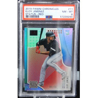 Eloy Jimenez White Sox 2019 Panini Chronicles Status Red Card #1 PSA 8 /25