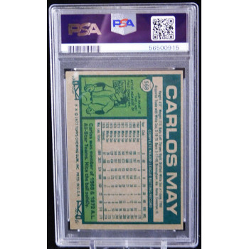Carlos May New York Yankees 1977 Topps Baseball Card #568 PSA 6 EX-MT