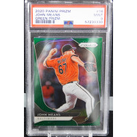 John Means Baltimore Orioles 2020 Panini Green Prizm Card #16 PSA 9 Mint