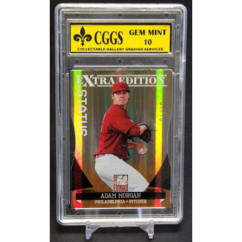 Adam Morgan 2011 Donruss Elite Extra Edition Status Die-Cut Card #21 /10 CGGS 10