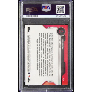 Shohei Ohtani 2021 MLB TOPPS NOW 1st Player All-Star Pitch DH Card #457 PSA 10
