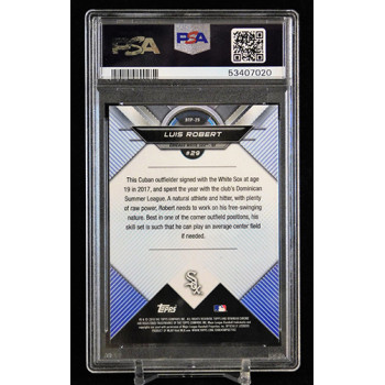 Luis Robert White Sox 2018 Bowman Chrome Scouts Top 100 Card #BTP29 PSA 10