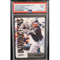 Luis Robert Chicago White Sox 2020 Panini Absolute Card #INT6 PSA 9 Mint