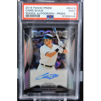 Chris Shaw SF Giants Signed 2019 Panini Prizm Rookie Card #RA-CS PSA 9 Mint