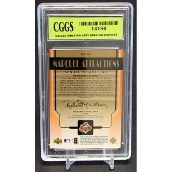 Miguel Tejada 2004 Upper Deck Marquee Attractions Card #MA-MT CGGS 10 Gem Mint