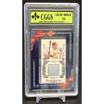 Jayson Werth 2011 Topps Allen & Ginter's Framed Mini Card #AGR-JW CGGS 10 Mint