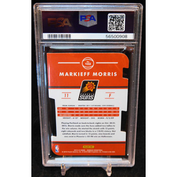 Markieff Morris 2015-16 Panini Donruss Status Die-Cut Card #102 1/11 PSA 7 NM