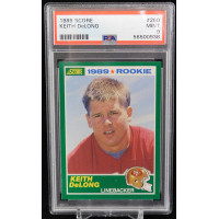 Keith DeLong San Francisco 49ers 1989 Score Football Card #260 PSA 9 Mint