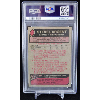 Steve Largent Seattle Seahawks 1977 Topps Football Card PSA 6 EX-MT