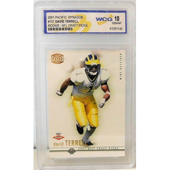David Terrell NFL Draft Picks 2001 Pacific Dynagon #107 Rookie Card WCG 10