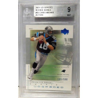 Chris Weinke Panthers 2001 Upper Deck Rookie Series Card #55 Beckett 9 Mint Chris Weinke Panthers 2001 Upper Deck Rookie Series Card #55 Beckett 9 Mint