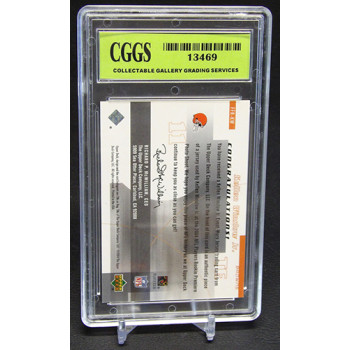 Kellen Winslow Jr 2004 Upper Deck Finite HG Rookie Fabrics Card #FFR-KW CGGS 10