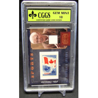 Alex Delvecchio 2010 Panini Century Collection Stamp Materials Card /250 CGGS 10