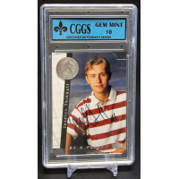 Jocelyn Thibault 1995-96 UD Be A Player Autographs Die Cut #S199 CGGS 10 Mint