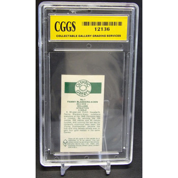 Fanny Blankers-Koen 1979 Brooke Bond Olympic Greats Card #1 CGGS 8 Near Mint