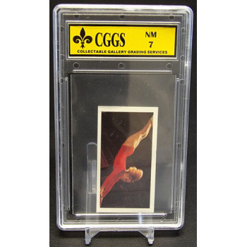 Vera Caslavska 1979 Brooke Bond Olympic Greats Card #16 CGGS 7 Near Mint