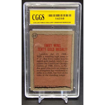 Ray Ewry 1983 Topps History's Greatest Olympians Multi-Sport Card #22 CGGS 10