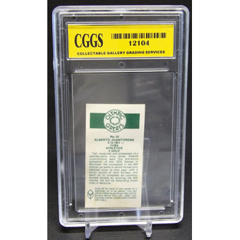 Alberto Juantorena 1979 Brooke Bond Olympic Greats Card #10 CGGS 9 Mint