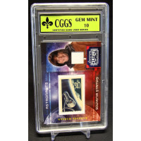 Barbara Morgan 2010 Panini Century Collection 5 Cent Stamp Materials 250 CGGS 10