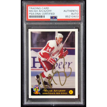 Micah Aivazoff Signed 1993-94 Classic Pro Prospects Card #72 PSA Authenticated