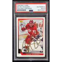 Micah Aivazoff Signed 1993-94 Upper Deck Card #432 PSA Authenticated