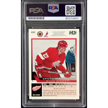 Micah Aivazoff Signed 1993-94 Upper Deck Card #432 PSA Authenticated