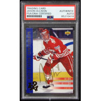 Jason Allison Signed 1993-94 Upper Deck Card #537 PSA Authenticated