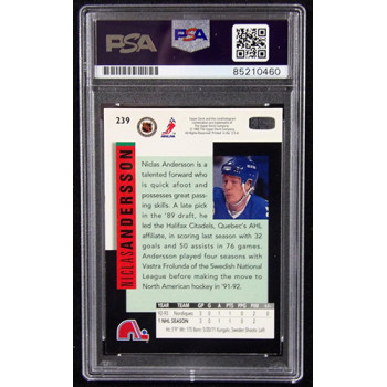 Niclas Andersson Signed 1993-94 Upper Deck Card #239 PSA Authenticated
