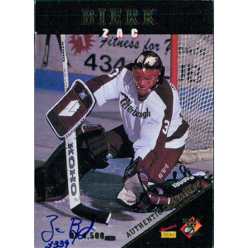 Zac Bierk Signed 1995 Signature Rookies Draft Day Signatures Card /4500 #3