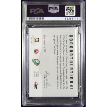 Gerald Coleman Signed 2005-06 ITG Heroes & Prospects Jersey Patch GUJ-51 PSA